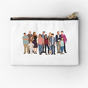 Modern Family Cast Drawing Zipper Pouch