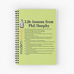 Life Lessons From Phil Dunphy Modern Family Films Sitcom Movie Cameron Tucker Alex Dunphy Gift Graph Spiral Notebook