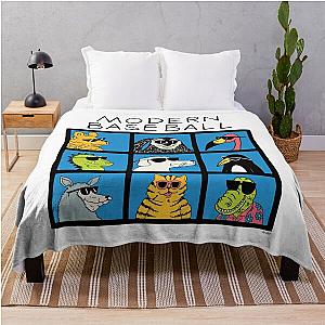 Modern Baseball  Animal Bunch Throw Blanket