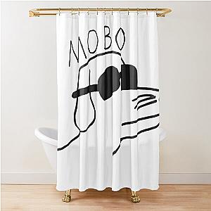 Modern baseball Flag Shower Curtain