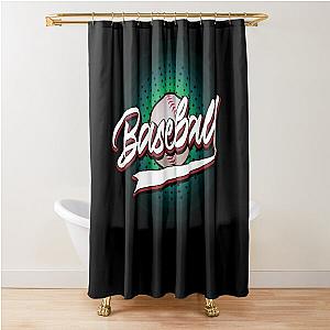 Modern Baseball  Shower Curtain