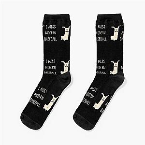 I Miss Modern Baseball Funny Dog Socks