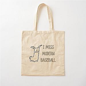 I Miss Modern Baseball Funny Dog Cotton Tote Bag