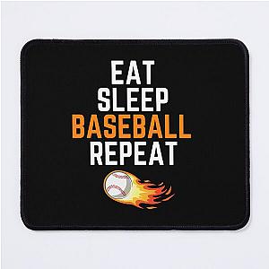 eat sleep baseball repeat, gift, sport, Baseball 5, Titans Baseball, sNippon Professional Baseball, Modern Baseball, Denver Baseball, Korea Baseball,  Mouse Pad