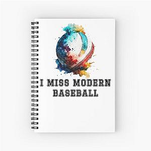 I miss modern baseball t-shirt Spiral Notebook