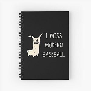 I Miss Modern Baseball Funny Dog Spiral Notebook