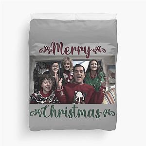 Dunphy family from Modern Family Merry Christmas greeting card     Duvet Cover