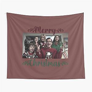 Dunphy family from Modern Family Merry Christmas greeting card     Tapestry