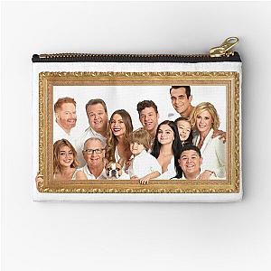 Modern Family Portrait  Zipper Pouch