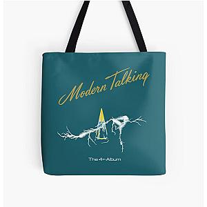 Modern Talking Black Essential All Over Print Tote Bag