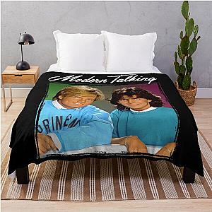 Retro Vintage Modern Talking Throw Blanket