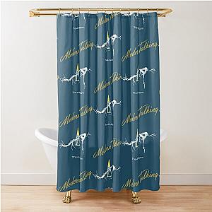 Modern Talking Black Essential Shower Curtain