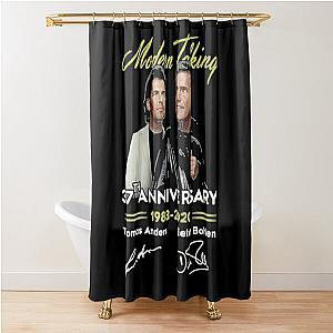 Vintage Modern Talking Anniversary Gift Shower Curtain