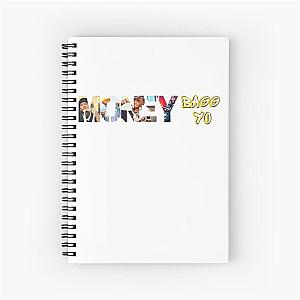 Moneybagg Yo essential t shirt - Moneybagg yo Band﻿ Tee and Sticker Spiral Notebook