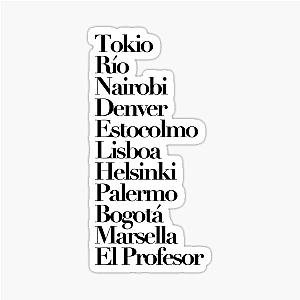 La casa de papel money heist p.3 reference sticker
