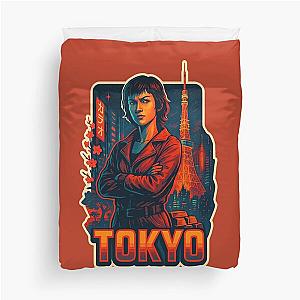 Tokyo in Tokyo Money Heist Fanart Duvet Cover