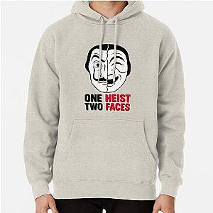 Dali Mask vs. Hahoe Yangban Korea Money Heist Fanart Pullover Hoodie