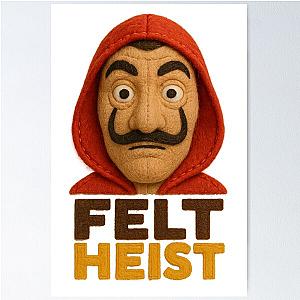 Dalí Plush Mask Money Heist Fanart Poster