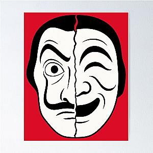 Damien Hirst Mask vs. Hahoe Yangban - Money Heist (Korea) Fanart Poster
