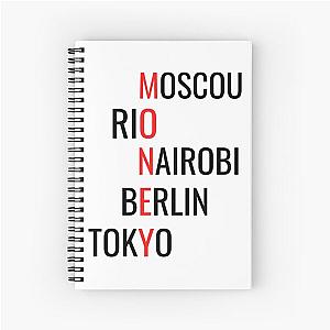 MONEY HEIST ACROSTIC Spiral Notebook