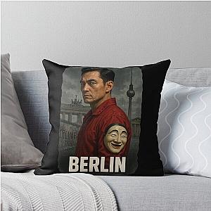 Berlin in Berlin Korea Money Heist Fanart Throw Pillow