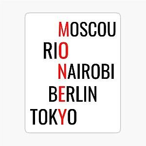 Money Heist Acrostic Sticker