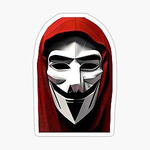 Money Heist Mask Sticker