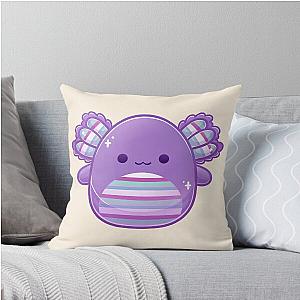 Monica the Axolotl Throw Pillow