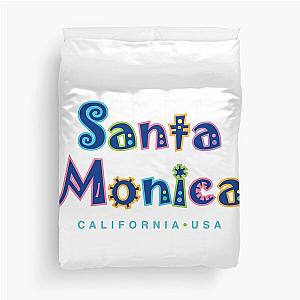 Santa Monica California Tropical Design Duvet Cover