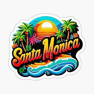 Santa Monica California Sticker