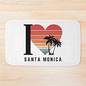 I Santa Monica Retro West Coast Beach Vibes Bath Mat