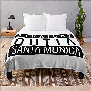 Straight Out of Santa Monica California Throw Blanket