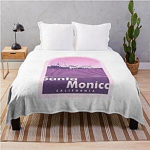 Santa Monica Pier Throw Blanket