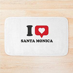 I Love Santa Monica Hometown California Bath Mat
