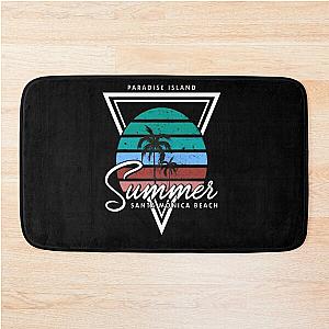 Summer Santa Monica beach premium design Bath Mat illustration