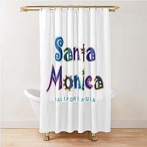 Santa Monica California Tropical Design Shower Curtain