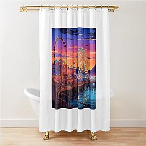 Santa Monica Pier Shower Curtain