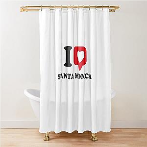 I Love Santa Monica California Shower Curtain