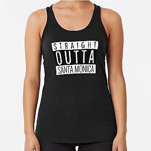 Straight Outta Santa Monica California Racerback Tank Top