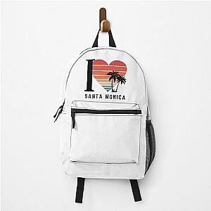 I Santa Monica Retro West Coast Beach Vibes Backpack