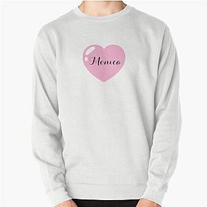 Monica Pink Heart Pullover Sweatshirt
