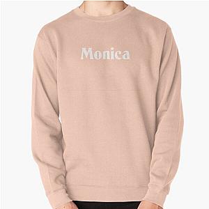 Monica White Denim Pullover Sweatshirt