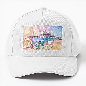 Sunset Fruit Cocktails at the Beach Baseball Cap