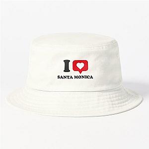 I Love Santa Monica California Bucket Hat