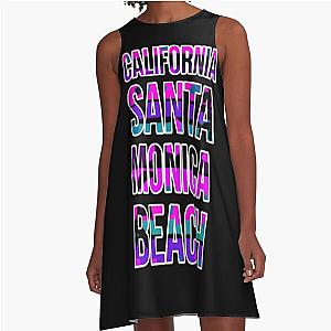 California Santa Monica beach premium design A-Line Dress