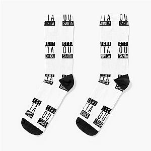 Straight Outta Santa Monica California Socks