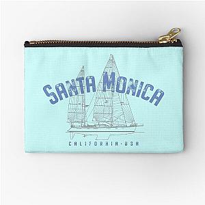 Santa Monica California Nautical Zipper Pouch