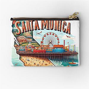 Los Angeles Santa Monica Zipper Pouch