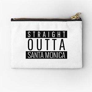 Straight Outta Santa Monica California Zipper Purse