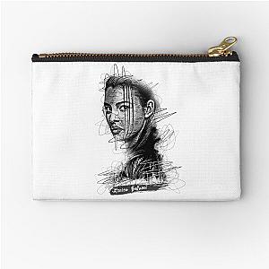 Monica Bellucci Abstract Sketch Art Zipper Pouch
